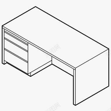 抽屉办公桌办公桌办公室书房图标图标