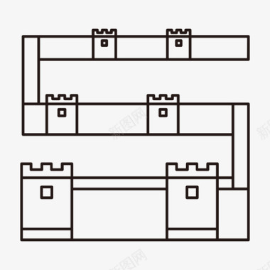 长城PPT长城亚洲中国图标图标