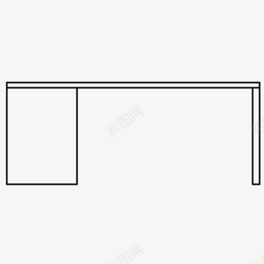 书桌PNG书桌柜台家具图标图标