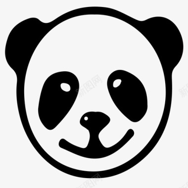 熊猫熊猫动物自然图标图标