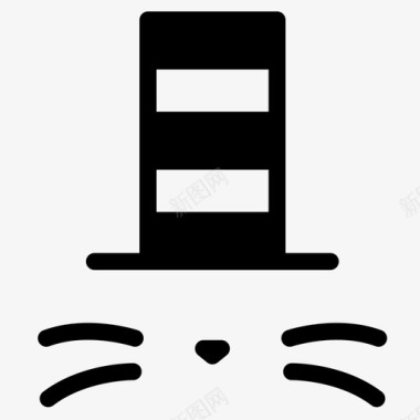 帽子里的猫诗押韵图标图标