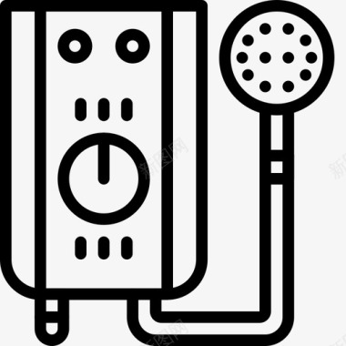 电淋浴电器家用电器图标图标