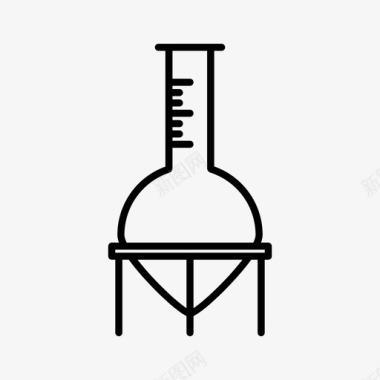 生物背景佛罗伦萨烧瓶生物学化学图标图标