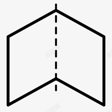 科技感册子折叠小册子折纸图标图标