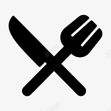 烤食品和餐厅餐厅餐具食品图标图标