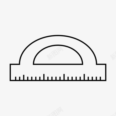 食材米量角器距离测量图标图标