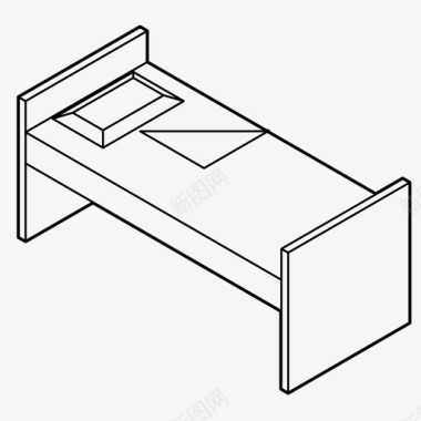 双人藤椅床卧室宿舍图标图标