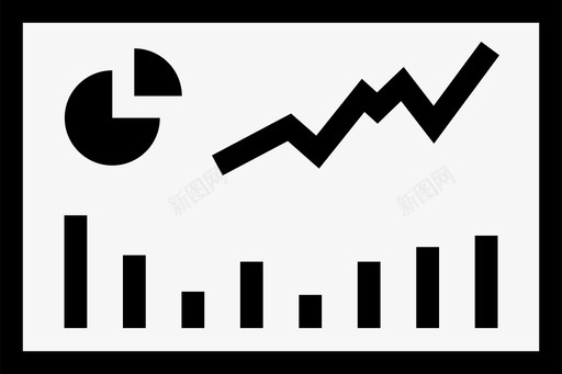 图表图标仪表板图表见解图标图标