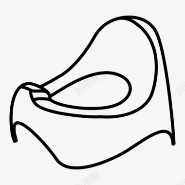 婴儿盆马桶图标图标