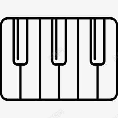 钢琴键音乐图标图标