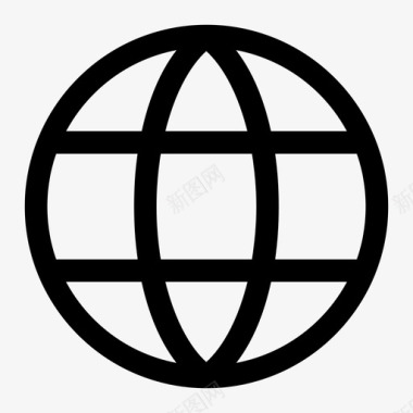 网格互联网地球地球地球网格图标图标