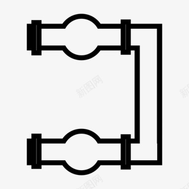 天然气管道图标管道水龙头流动图标图标