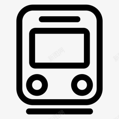 地铁列车城市交通地铁图标图标