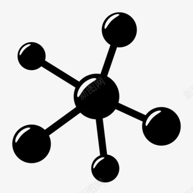 金属制造业金属化合物连接集线器图标图标