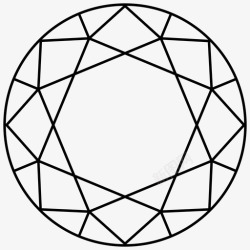 透明的钻石漂亮的钻石宝石珠宝图标高清图片
