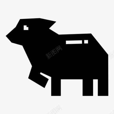 绵羊动物山羊图标图标