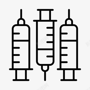 医院版面注射器医疗保健医院图标图标