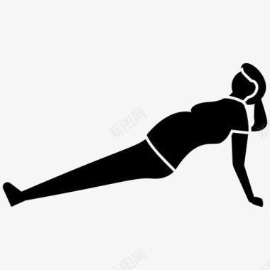 立体人物插图瑜伽健身女性瑜伽姿势图标图标