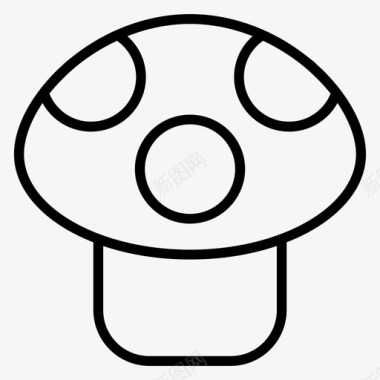 蘑菇木耳披萨图标图标