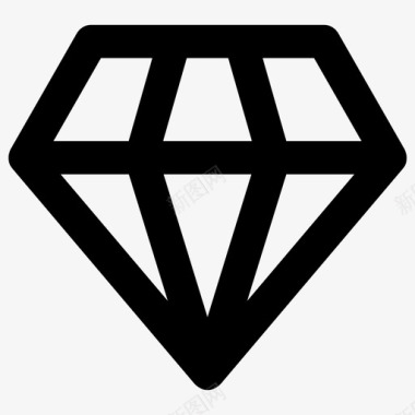 钻石钻石价值必需品系列图标图标