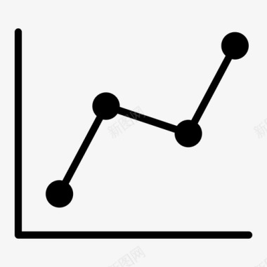 线图图表分析增长图标图标