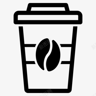 咖啡杯美式咖啡咖啡因图标图标