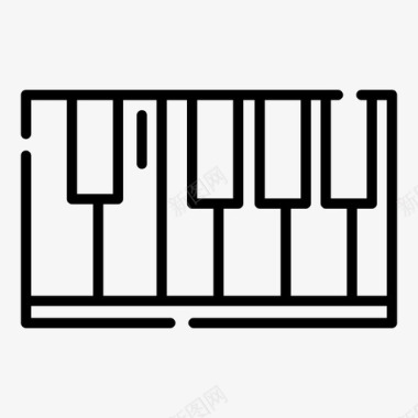 钢琴教育乐器图标图标