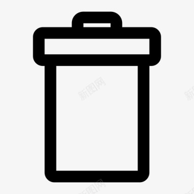 删除垃圾箱垃圾桶删除回收站图标图标