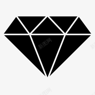宝石商业水晶图标图标