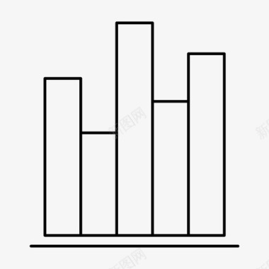 饼状统计条形图业务图表图标图标