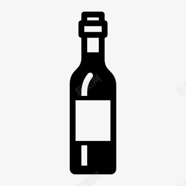 古老酒瓶红酒酒瓶饮料图标图标