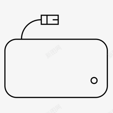 办公用品写实外置硬盘电脑数据图标图标