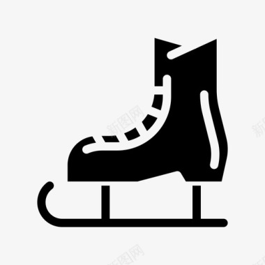 绿色运动鞋溜冰鞋滑冰图标图标