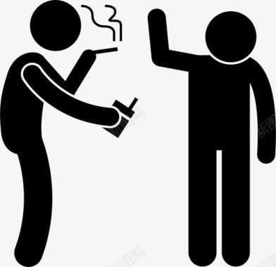 拒绝吸烟者不良影响香烟图标图标
