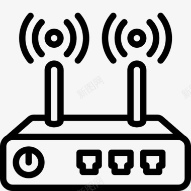 家电家用电器wifi路由器图标图标