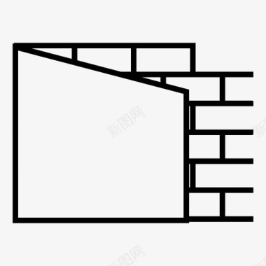 混凝土振动器砖墙混凝土建筑图标图标