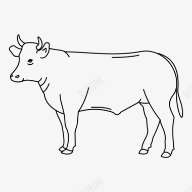 涮肉牛牛肉图标图标