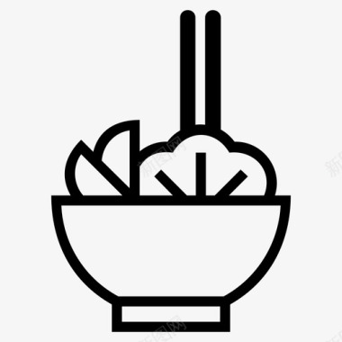 生菜蔬菜沙拉健康食品图标图标