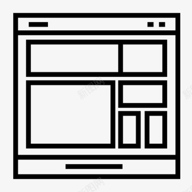 矢量图模板网页布局网页网页图标图标