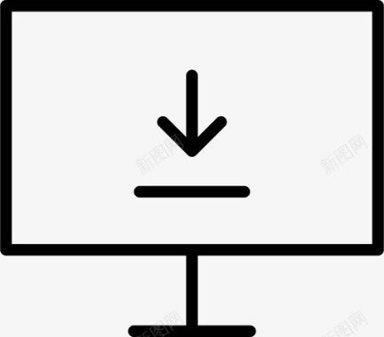 精简分割线屏幕计算机数据图标图标