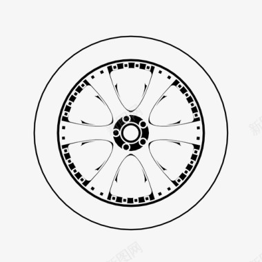 米其林轮胎车轮汽车轮胎定制图标图标