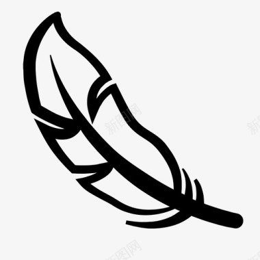 党徽标志素材羽毛羽绒蓬松图标图标