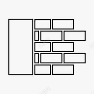 古建砖墙砖墙建筑图标图标