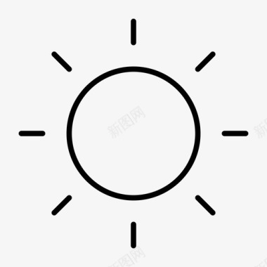 太阳自然科学图标图标