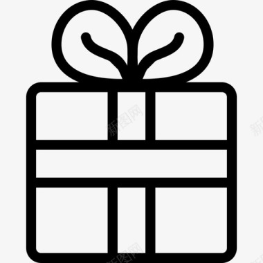 方形礼品盒包装礼品盒图标图标
