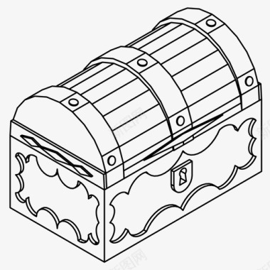 旅行保险宝箱保险箱集装箱图标图标