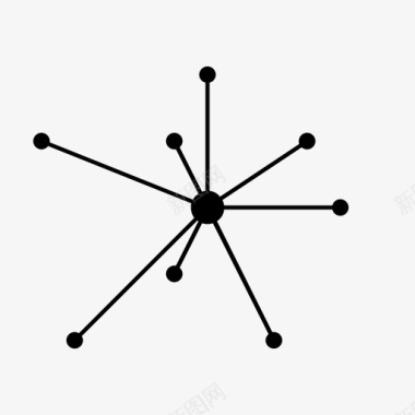 集线器集中式网络广播集线器图标图标