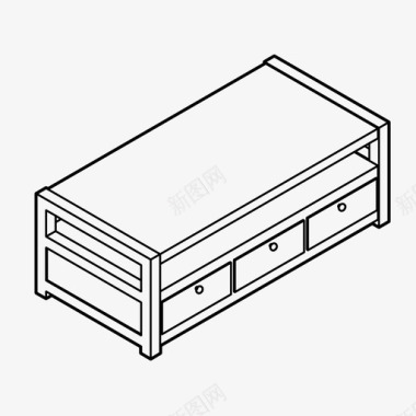 四角桌咖啡桌家具家居图标图标