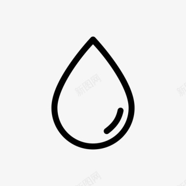 水滴清水石油图标图标