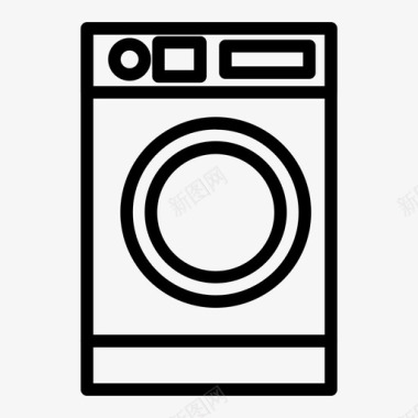 洗衣机电子产品图标图标